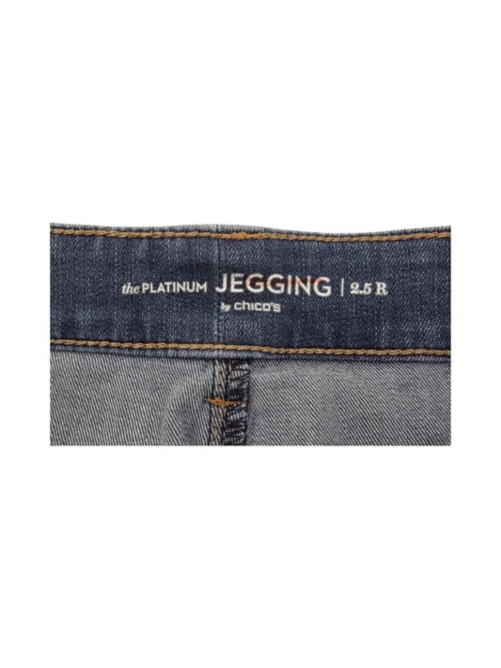 Women's - Chico's Cropped Velvet Patched Jeggings, Size 2.5 (14) - Picture 6 of 10